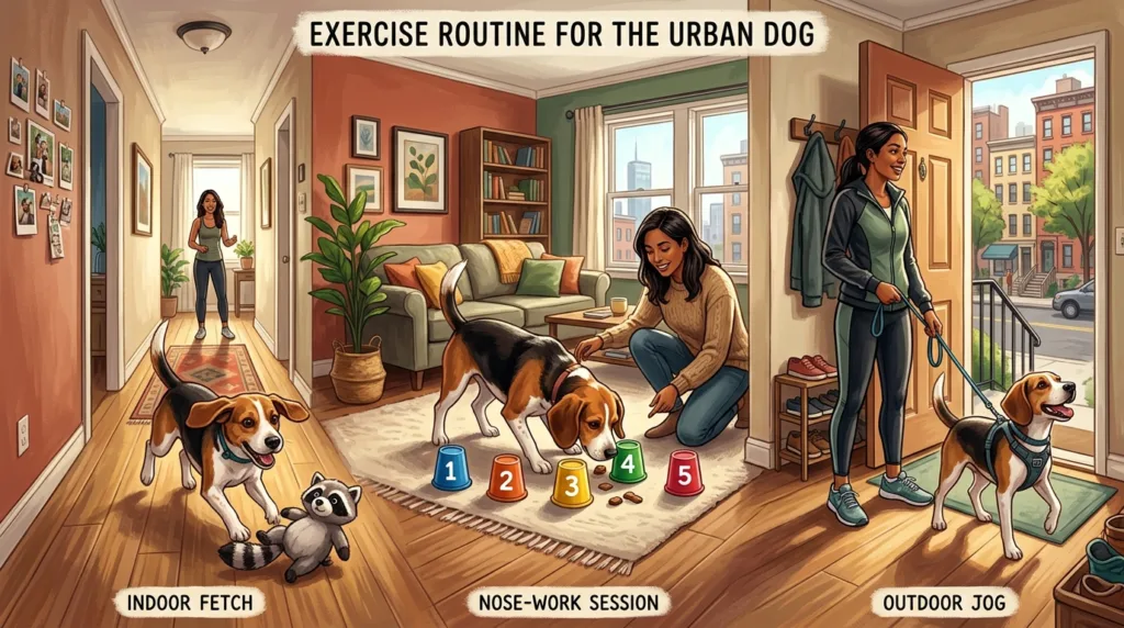 How to Build a Practical Exercise Routine for an Apartment Dog exercise