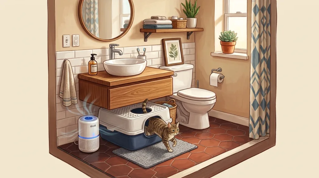 Where to Put a Litter Box in a Small Apartment Litter box